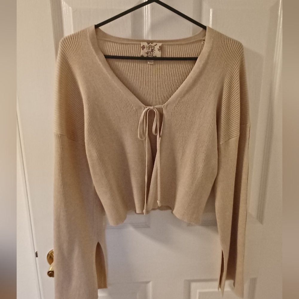 NEW cardigan in ecru S cropped new